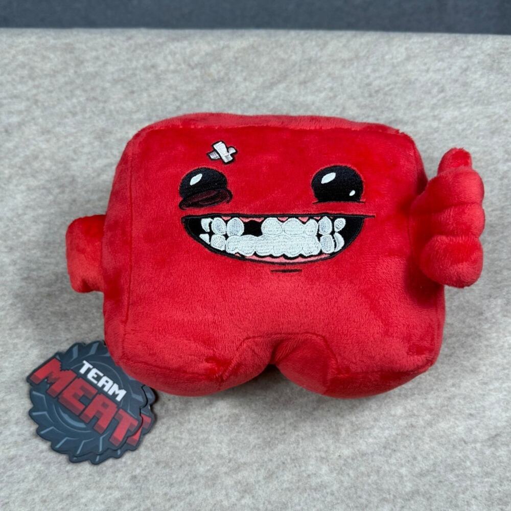 Super Meat Boy Forever Thumbs Up Plush Official Plushie Figure Statue